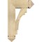 Ekena Millwork Merced Arts and Crafts Rough Sawn Bracket w/ Offset Brace, Douglas Fir, 6"W x 14"D x 22"H BKT0604X14X22MRC03RDF - alternate 4